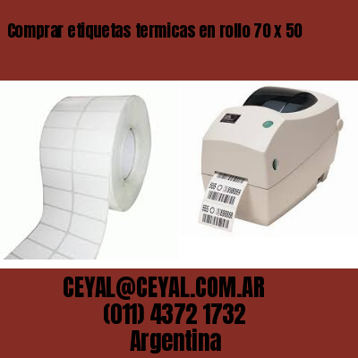 Comprar etiquetas termicas en rollo 70 x 50
