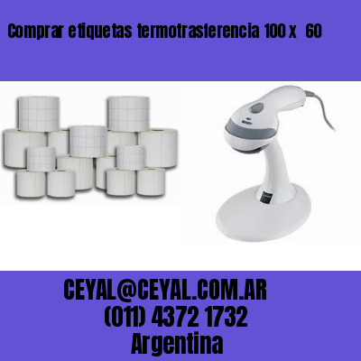 Comprar etiquetas termotrasferencia 100 x  60