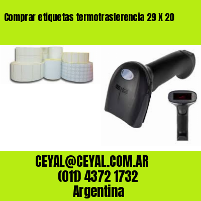 Comprar etiquetas termotrasferencia 29 X 20