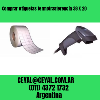 Comprar etiquetas termotrasferencia 38 X 20