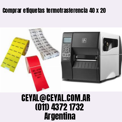 Comprar etiquetas termotrasferencia 40 x 20