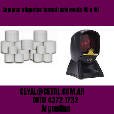Comprar etiquetas termotrasferencia 40 x 40