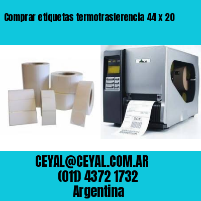 Comprar etiquetas termotrasferencia 44 x 20