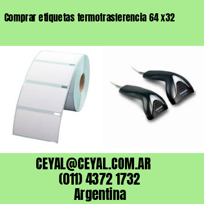 Comprar etiquetas termotrasferencia 64 x32