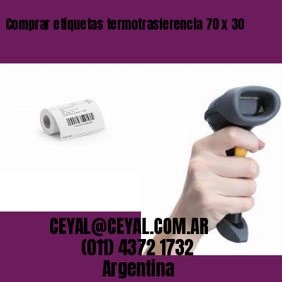 Comprar etiquetas termotrasferencia 70 x 30