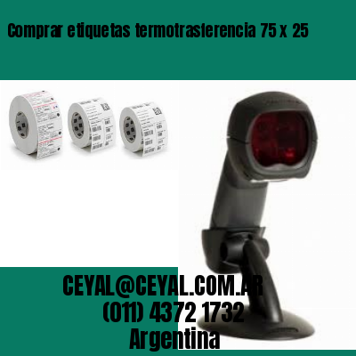 Comprar etiquetas termotrasferencia 75 x 25