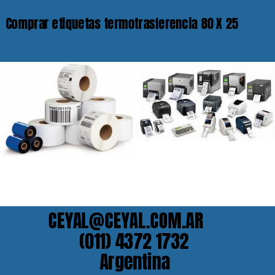 Comprar etiquetas termotrasferencia 80 X 25
