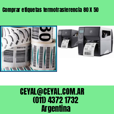 Comprar etiquetas termotrasferencia 80 X 50