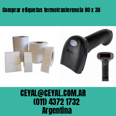 Comprar etiquetas termotrasferencia 80 x 30