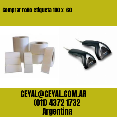 Comprar rollo etiqueta 100 x  60