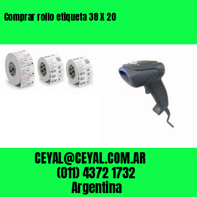 Comprar rollo etiqueta 38 X 20