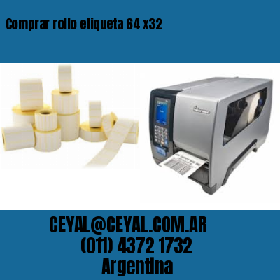 Comprar rollo etiqueta 64 x32