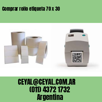 Comprar rollo etiqueta 70 x 30