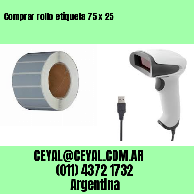 Comprar rollo etiqueta 75 x 25