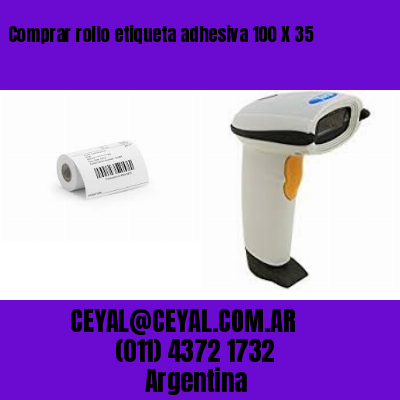 Comprar rollo etiqueta adhesiva 100 X 35