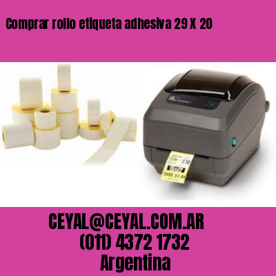 Comprar rollo etiqueta adhesiva 29 X 20
