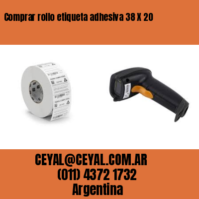 Comprar rollo etiqueta adhesiva 38 X 20