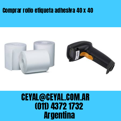 Comprar rollo etiqueta adhesiva 40 x 40