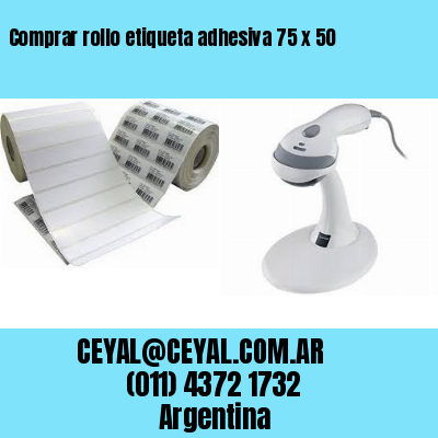 Comprar rollo etiqueta adhesiva 75 x 50
