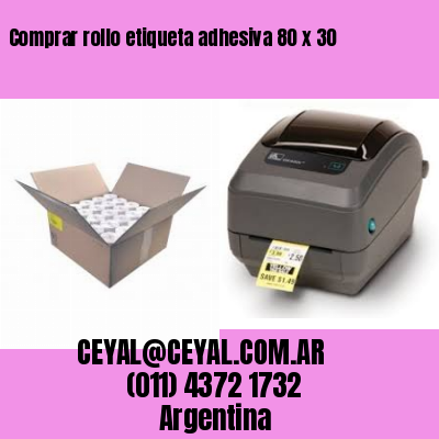 Comprar rollo etiqueta adhesiva 80 x 30