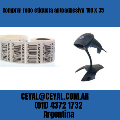 Comprar rollo etiqueta autoadhesiva 100 X 35