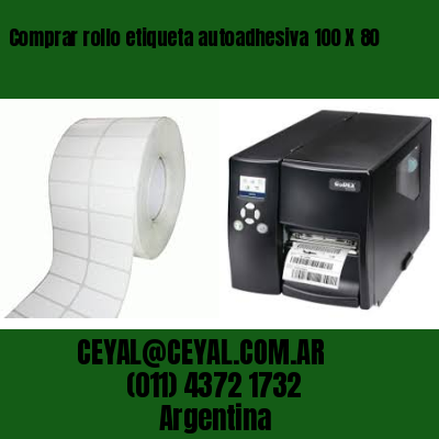 Comprar rollo etiqueta autoadhesiva 100 X 80