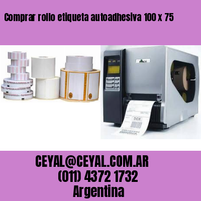 Comprar rollo etiqueta autoadhesiva 100 x 75
