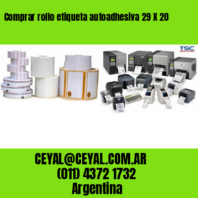 Comprar rollo etiqueta autoadhesiva 29 X 20