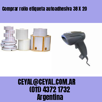 Comprar rollo etiqueta autoadhesiva 38 X 20