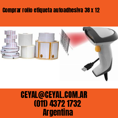 Comprar rollo etiqueta autoadhesiva 38 x 12