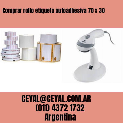 Comprar rollo etiqueta autoadhesiva 70 x 30