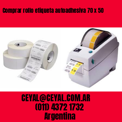 Comprar rollo etiqueta autoadhesiva 70 x 50