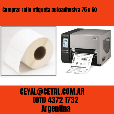 Comprar rollo etiqueta autoadhesiva 75 x 50