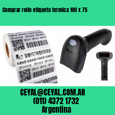 Comprar rollo etiqueta termica 100 x 75