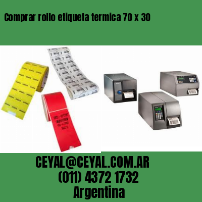 Comprar rollo etiqueta termica 70 x 30