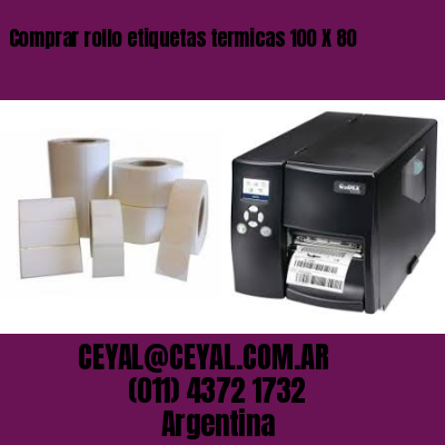 Comprar rollo etiquetas termicas 100 X 80