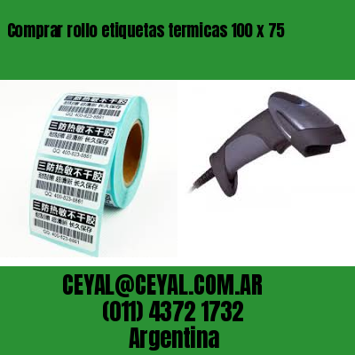 Comprar rollo etiquetas termicas 100 x 75