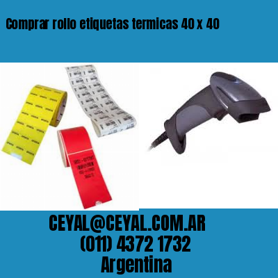 Comprar rollo etiquetas termicas 40 x 40