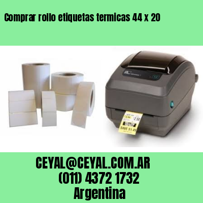 Comprar rollo etiquetas termicas 44 x 20