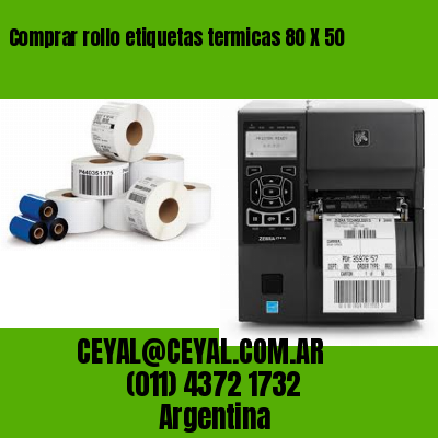 Comprar rollo etiquetas termicas 80 X 50