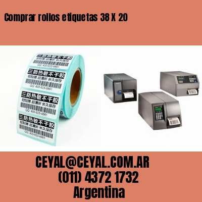 Comprar rollos etiquetas 38 X 20