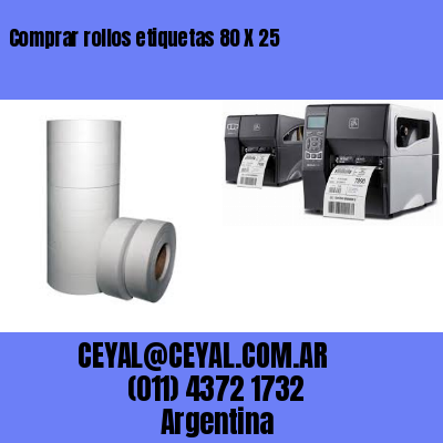 Comprar rollos etiquetas 80 X 25