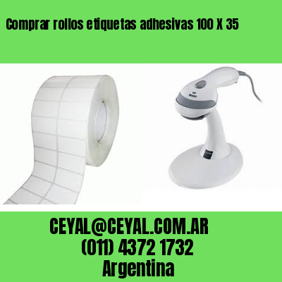 Comprar rollos etiquetas adhesivas 100 X 35