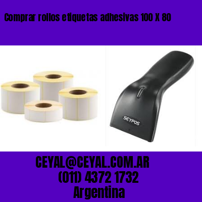 Comprar rollos etiquetas adhesivas 100 X 80