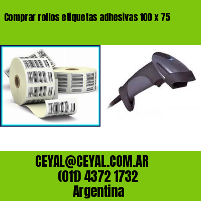 Comprar rollos etiquetas adhesivas 100 x 75