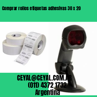 Comprar rollos etiquetas adhesivas 30 x 20