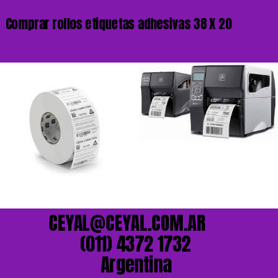Comprar rollos etiquetas adhesivas 38 X 20