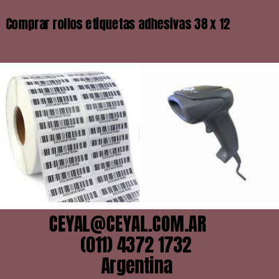 Comprar rollos etiquetas adhesivas 38 x 12