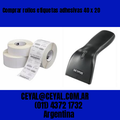 Comprar rollos etiquetas adhesivas 40 x 20