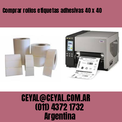 Comprar rollos etiquetas adhesivas 40 x 40